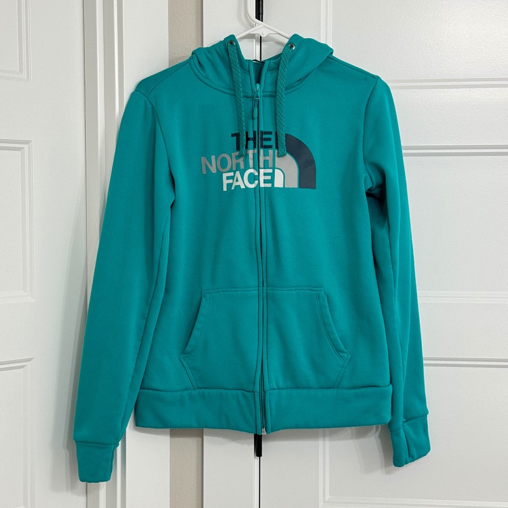 Women's North Face Hoodie AQUA